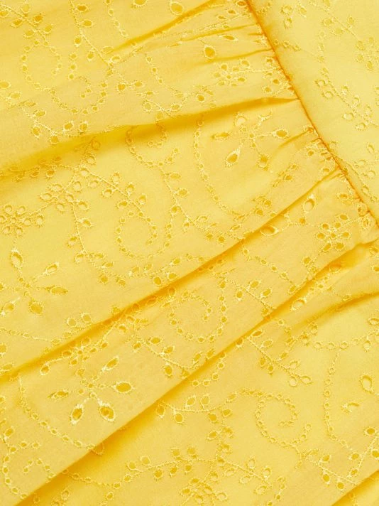 ML Monique Lhuillier Eyelet Cutout Tiered Maxi Dress 9 ML Monique Lhuillier Eyelet Cutout Tiered Maxi Dress - Image 7