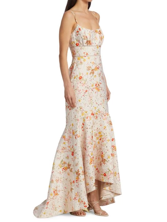 ML Monique Lhuillier Wildflower Jacquard Mermaid Gown 4 ML Monique Lhuillier Wildflower Jacquard Mermaid Gown - Image 4