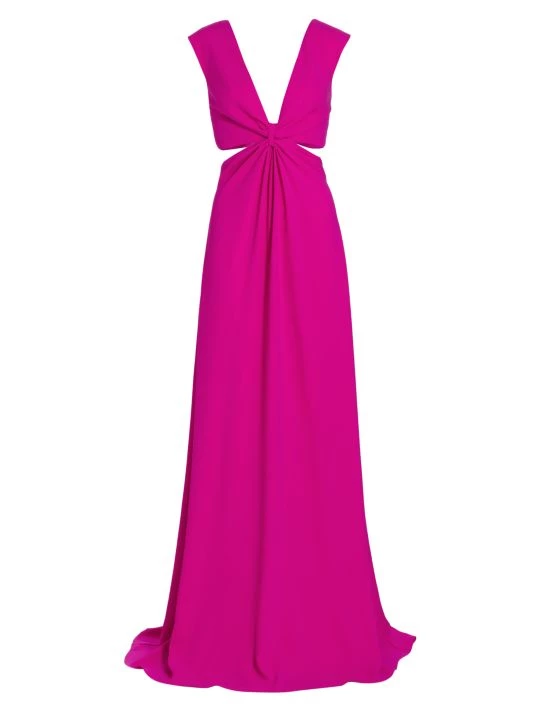 ML Monique Lhuillier Crepe Cut-Out Gown 3 ML Monique Lhuillier Crepe Cut-Out Gown