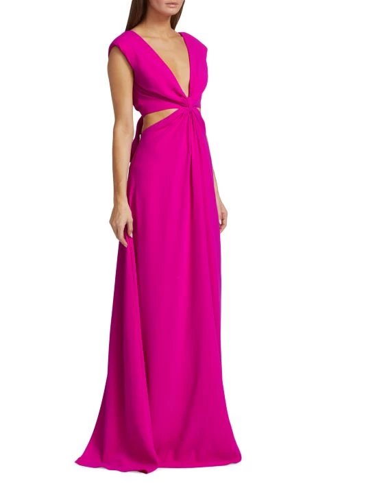 ML Monique Lhuillier Crepe Cut-Out Gown 6 ML Monique Lhuillier Crepe Cut-Out Gown - Image 4
