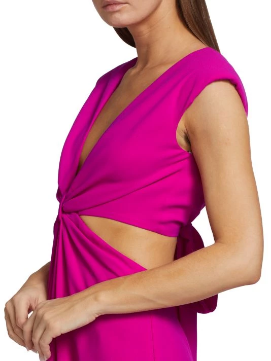 ML Monique Lhuillier Crepe Cut-Out Gown 8 ML Monique Lhuillier Crepe Cut-Out Gown - Image 6