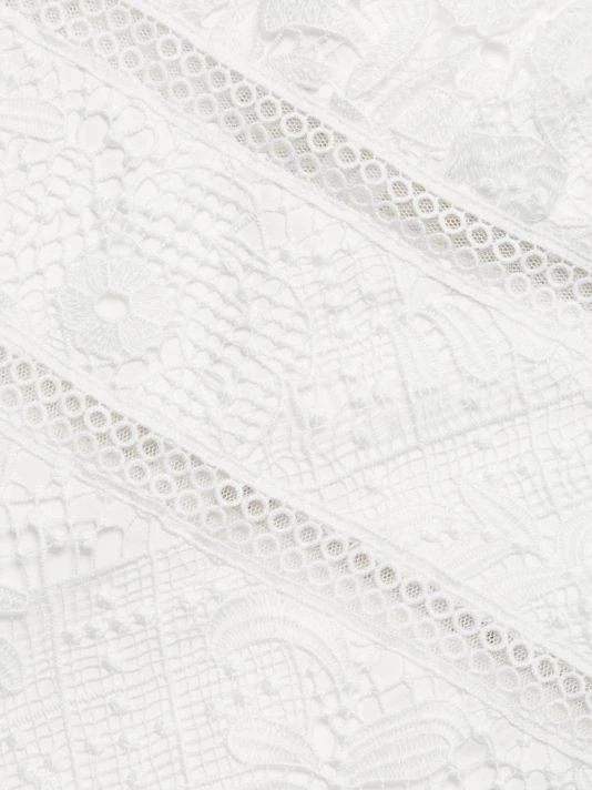 ML Monique Lhuillier Allover Lace Knee-Length Sheath Cocktail Midi-Dress 9 ML Monique Lhuillier Allover Lace Knee-Length Sheath Cocktail Midi-Dress - Image 7