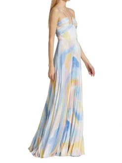 ML Monique Lhuillier Satin Charmeuse Pleated Floor-Length Fit-&-Flare Dress 12 ML Monique Lhuillier Satin Charmeuse Pleated Floor-Length Fit-&-Flare Dress -Acne Studios And ML Monique Lhuillier Sales unnamed file 1058