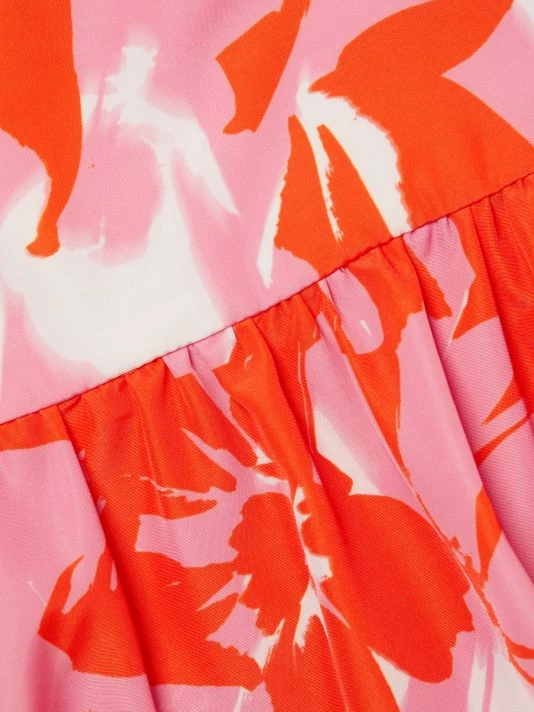 ML Monique Lhuillier Printed Taffeta Midi-Skirt 9 ML Monique Lhuillier Printed Taffeta Midi-Skirt - Image 7