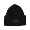 Acne Studios Pansy-N-Face Wool Beanie Black