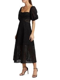 ML Monique Lhuillier Lace Puff-Sleeve Midi-Dress 11 ML Monique Lhuillier Lace Puff-Sleeve Midi-Dress -Acne Studios And ML Monique Lhuillier Sales unnamed file 1096