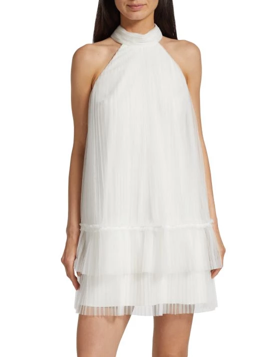 ML Monique Lhuillier Tulle Halter Dress 5 ML Monique Lhuillier Tulle Halter Dress - Image 3