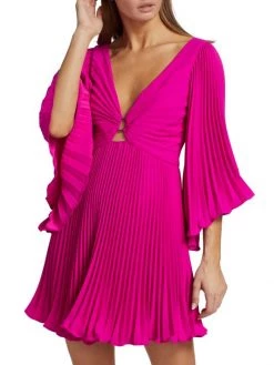 ML Monique Lhuillier Pleated Crepe Minidress 11 ML Monique Lhuillier Pleated Crepe Minidress -Acne Studios And ML Monique Lhuillier Sales unnamed file 1135