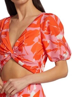 ML Monique Lhuillier Printed Taffeta Crop Top -Acne Studios And ML Monique Lhuillier Sales unnamed file 1152