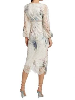 ML Monique Lhuillier Blouson Sleeve Lace Midi Dress 13 ML Monique Lhuillier Blouson Sleeve Lace Midi Dress -Acne Studios And ML Monique Lhuillier Sales unnamed file 1158