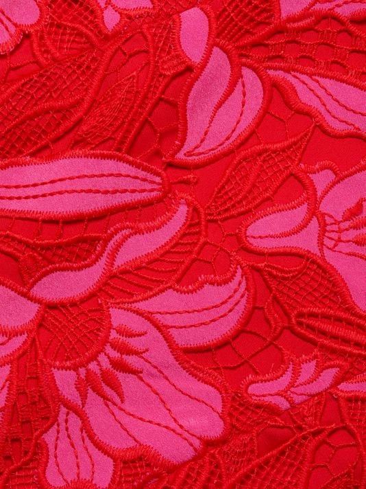 ML Monique Lhuillier Two-Tone Embroidered Lace Minidress 9 ML Monique Lhuillier Two-Tone Embroidered Lace Minidress - Image 7