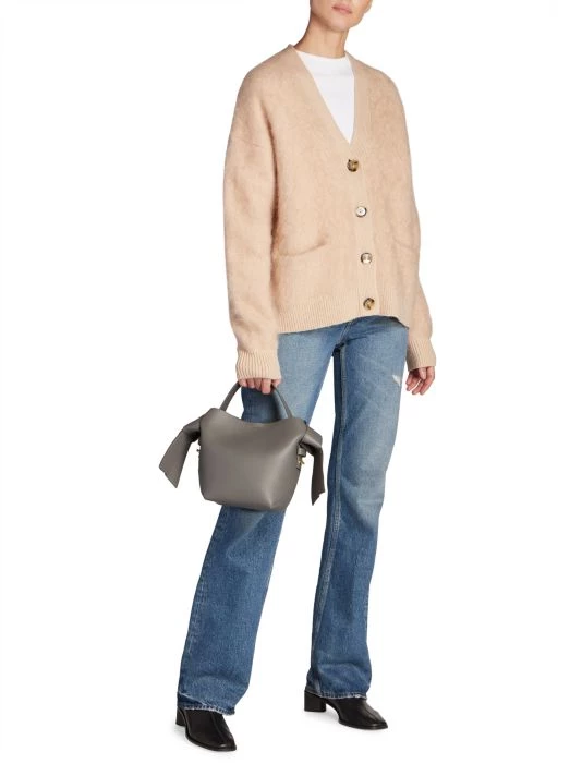 Acne Studios Rives Mohair-Blend Cardigan Warm Beige 4 Acne Studios Rives Mohair-Blend Cardigan Warm Beige - Image 2