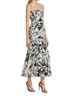 ML Monique Lhuillier Floral Linen Midi-Dress 12 ML Monique Lhuillier Floral Linen Midi-Dress -Acne Studios And ML Monique Lhuillier Sales unnamed file 1202