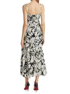 ML Monique Lhuillier Floral Linen Midi-Dress 13 ML Monique Lhuillier Floral Linen Midi-Dress -Acne Studios And ML Monique Lhuillier Sales unnamed file 1203