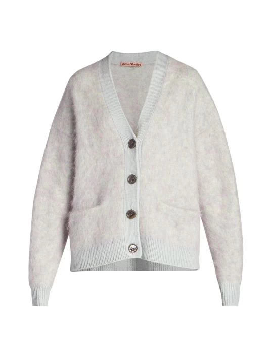 Acne Studios Rives Mohair-Blend Cardigan Warm Beige 5 Acne Studios Rives Mohair-Blend Cardigan Warm Beige - Image 3