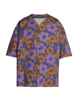 Acne Studios Sandit Floral Print Short-Sleeve Shirt For Men