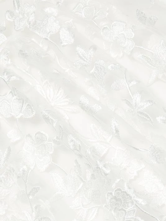 ML Monique Lhuillier Embroidered Floral Mesh Dress 9 ML Monique Lhuillier Embroidered Floral Mesh Dress - Image 7