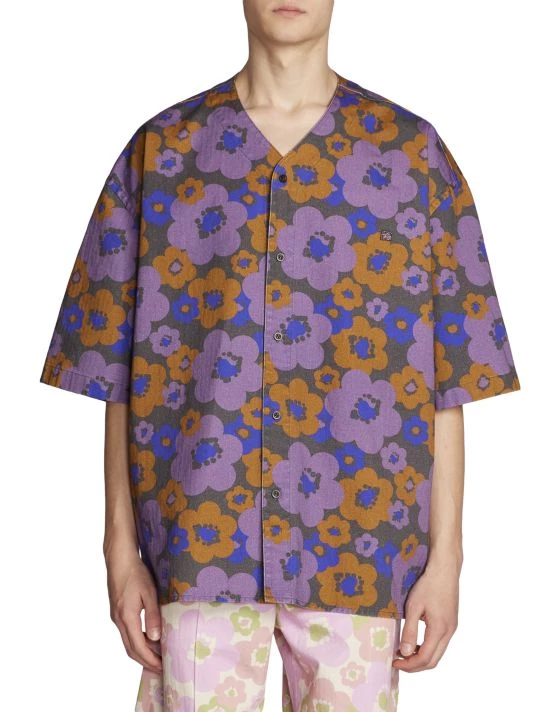 Acne Studios Sandit Floral Print Short-Sleeve Shirt For Men 5 Acne Studios Sandit Floral Print Short-Sleeve Shirt For Men - Image 3