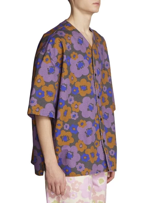 Acne Studios Sandit Floral Print Short-Sleeve Shirt For Men 6 Acne Studios Sandit Floral Print Short-Sleeve Shirt For Men - Image 4