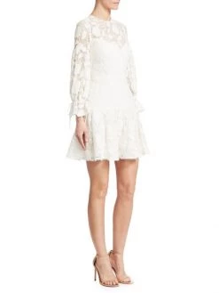 ML Monique Lhuillier Floral Lace & Mesh Cocktail Dress -Acne Studios And ML Monique Lhuillier Sales unnamed file 1306