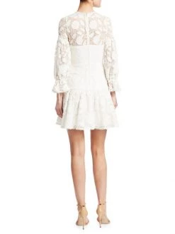 ML Monique Lhuillier Floral Lace & Mesh Cocktail Dress -Acne Studios And ML Monique Lhuillier Sales unnamed file 1307