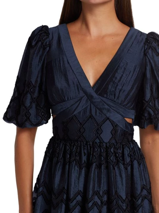 ML Monique Lhuillier Embroidered Organza Mini-Dress 8 ML Monique Lhuillier Embroidered Organza Mini-Dress - Image 6