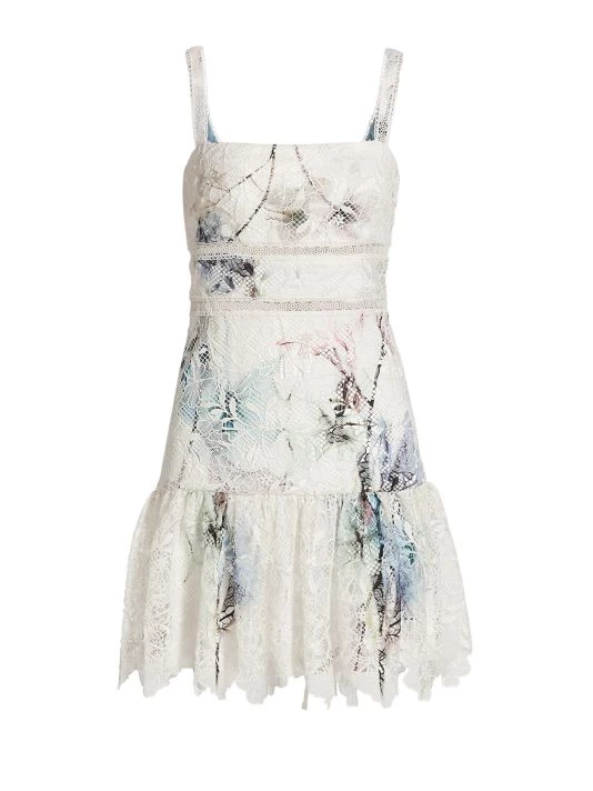 ML Monique Lhuillier Floral Minidress 3 ML Monique Lhuillier Floral Minidress