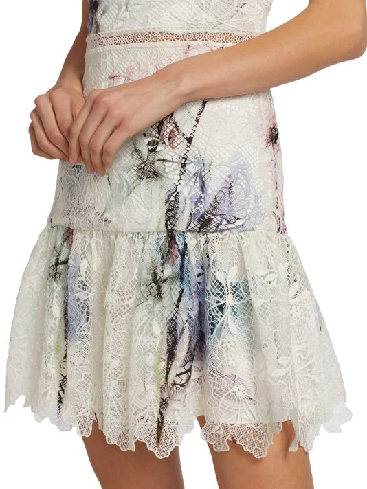 ML Monique Lhuillier Floral Minidress 8 ML Monique Lhuillier Floral Minidress - Image 6