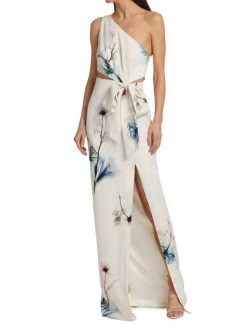 ML Monique Lhuillier Floral One-Shoulder Gown -Acne Studios And ML Monique Lhuillier Sales unnamed file 1371