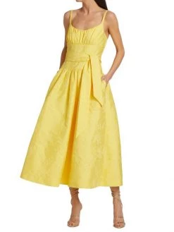 ML Monique Lhuillier Floral Jacquard A-Line Dress -Acne Studios And ML Monique Lhuillier Sales unnamed file 1385