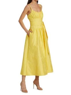 ML Monique Lhuillier Floral Jacquard A-Line Dress -Acne Studios And ML Monique Lhuillier Sales unnamed file 1386