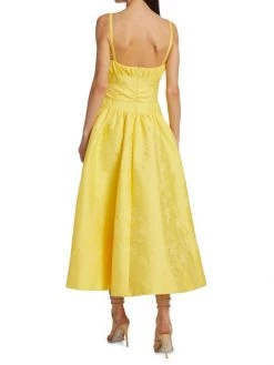 ML Monique Lhuillier Floral Jacquard A-Line Dress -Acne Studios And ML Monique Lhuillier Sales unnamed file 1387