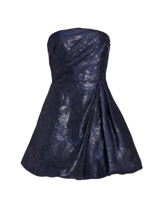 ML Monique Lhuillier Jacquard Strapless Minidress 3 ML Monique Lhuillier Jacquard Strapless Minidress