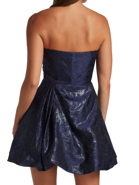 ML Monique Lhuillier Jacquard Strapless Minidress 7 ML Monique Lhuillier Jacquard Strapless Minidress - Image 5