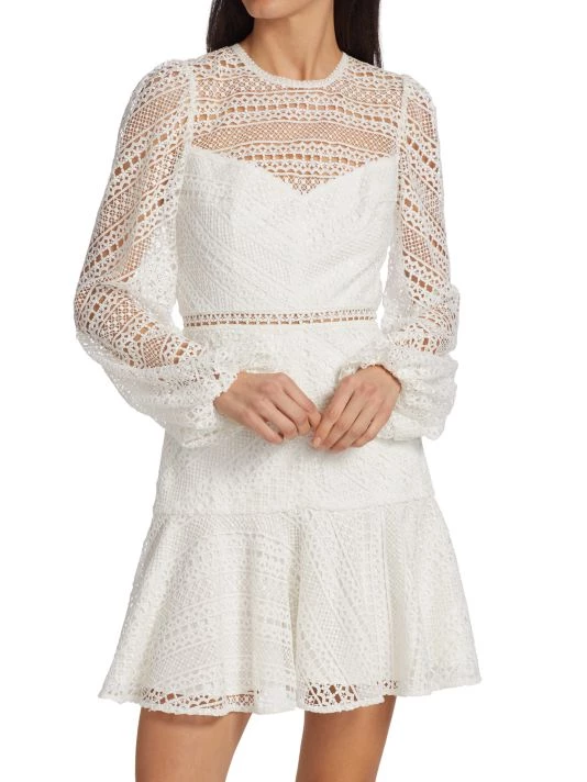 ML Monique Lhuillier Lace Minidress 5 ML Monique Lhuillier Lace Minidress - Image 3