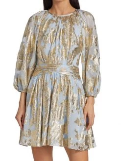 ML Monique Lhuillier Metallic Chiffon Minidress -Acne Studios And ML Monique Lhuillier Sales unnamed file 1440