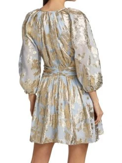 ML Monique Lhuillier Metallic Chiffon Minidress -Acne Studios And ML Monique Lhuillier Sales unnamed file 1442