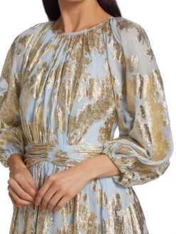 ML Monique Lhuillier Metallic Chiffon Minidress -Acne Studios And ML Monique Lhuillier Sales unnamed file 1443