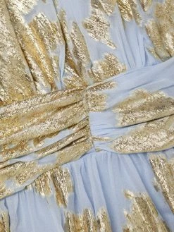 ML Monique Lhuillier Metallic Chiffon Minidress -Acne Studios And ML Monique Lhuillier Sales unnamed file 1444