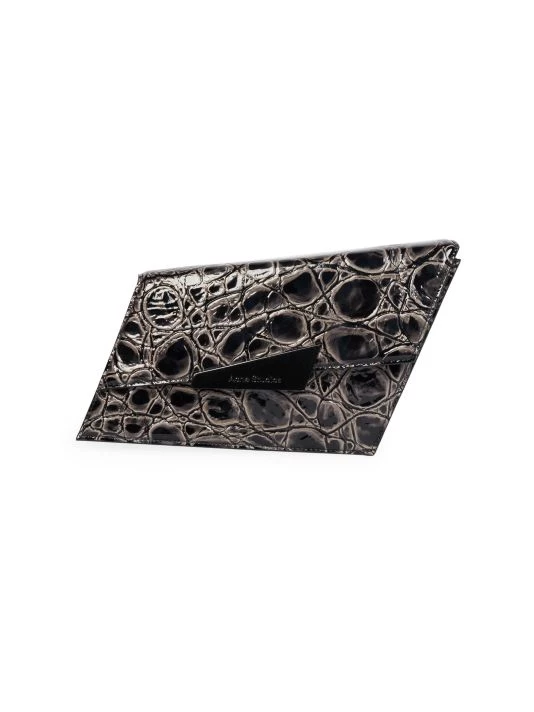 Acne Studios Micro Distortion Croc-Embossed Patent Leather Shoulder Bag 6 Acne Studios Micro Distortion Croc-Embossed Patent Leather Shoulder Bag - Image 4