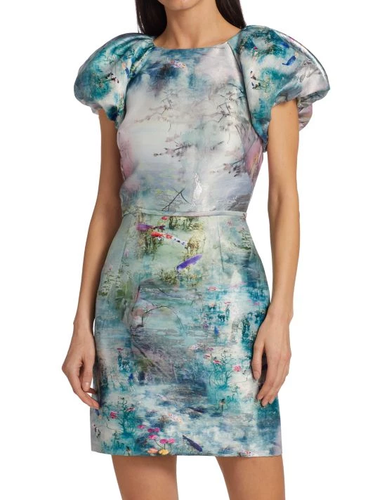 ML Monique Lhuillier Jacquard Minidress 5 ML Monique Lhuillier Jacquard Minidress - Image 3