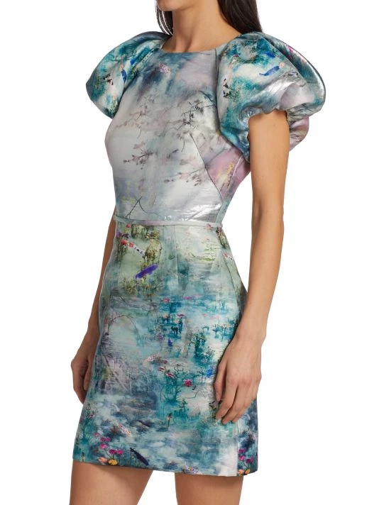 ML Monique Lhuillier Jacquard Minidress 6 ML Monique Lhuillier Jacquard Minidress - Image 4