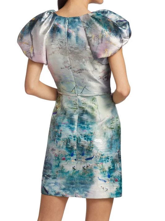 ML Monique Lhuillier Jacquard Minidress 7 ML Monique Lhuillier Jacquard Minidress - Image 5