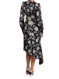 ML Monique Lhuillier Floral Satin Midi-Dress -Acne Studios And ML Monique Lhuillier Sales unnamed file 1477