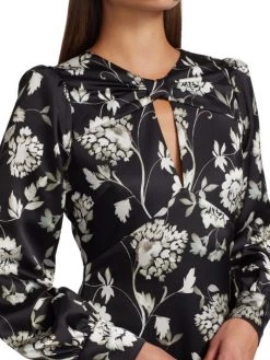 ML Monique Lhuillier Floral Satin Midi-Dress -Acne Studios And ML Monique Lhuillier Sales unnamed file 1478