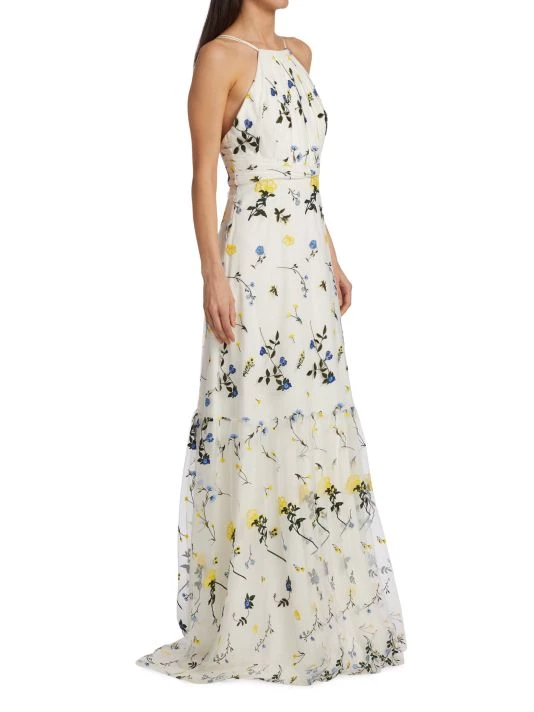 ML Monique Lhuillier Floral Maxi Dress 6 ML Monique Lhuillier Floral Maxi Dress - Image 4