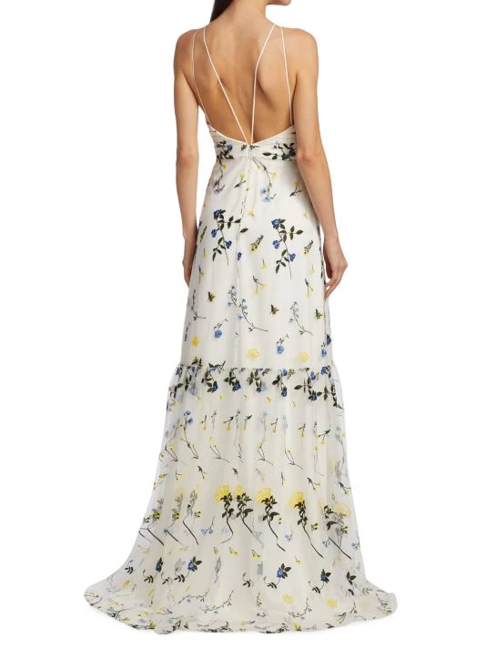 ML Monique Lhuillier Floral Maxi Dress 7 ML Monique Lhuillier Floral Maxi Dress - Image 5