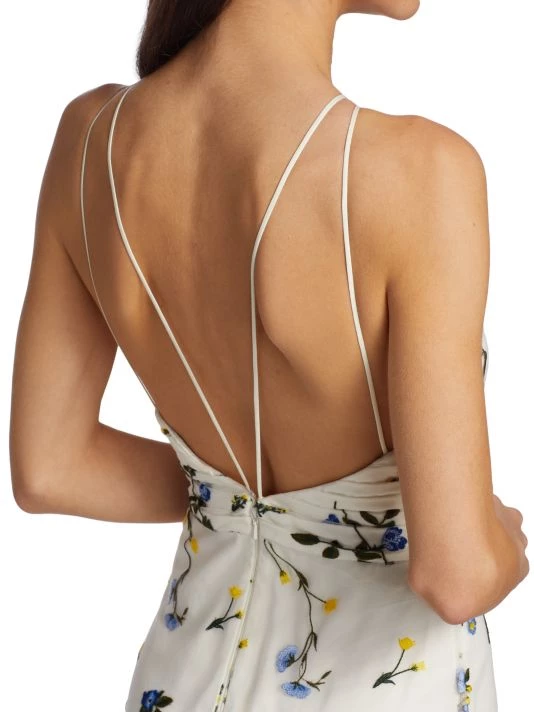 ML Monique Lhuillier Floral Maxi Dress 8 ML Monique Lhuillier Floral Maxi Dress - Image 6