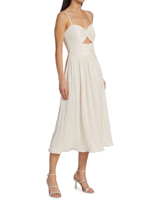 ML Monique Lhuillier Cut-Out Knit Midi Dress 6 ML Monique Lhuillier Cut-Out Knit Midi Dress - Image 4