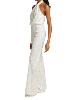 ML Monique Lhuillier Sequined Halterneck Jumpsuit 12 ML Monique Lhuillier Sequined Halterneck Jumpsuit -Acne Studios And ML Monique Lhuillier Sales unnamed file 1518